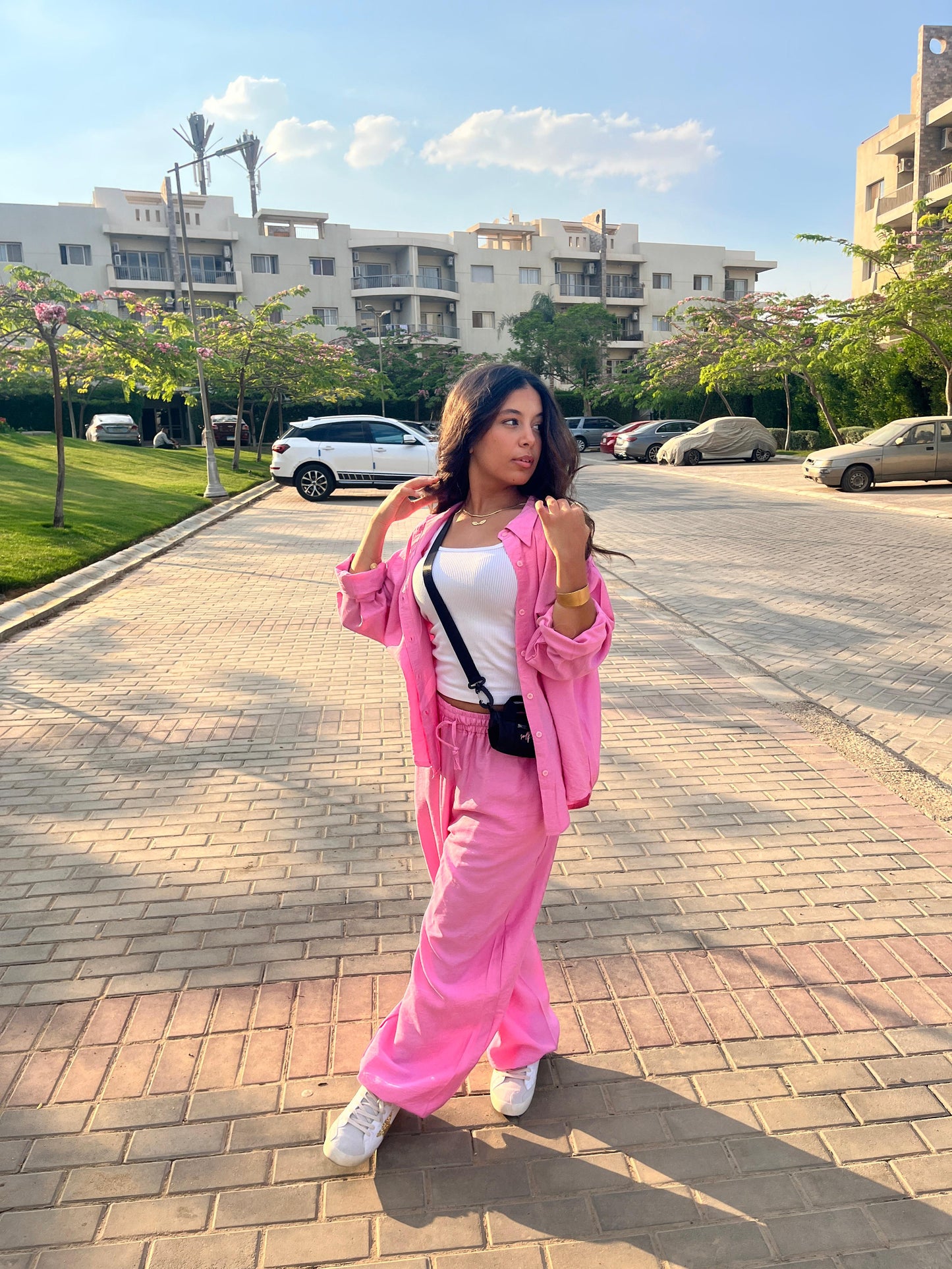 Pink Linen Set