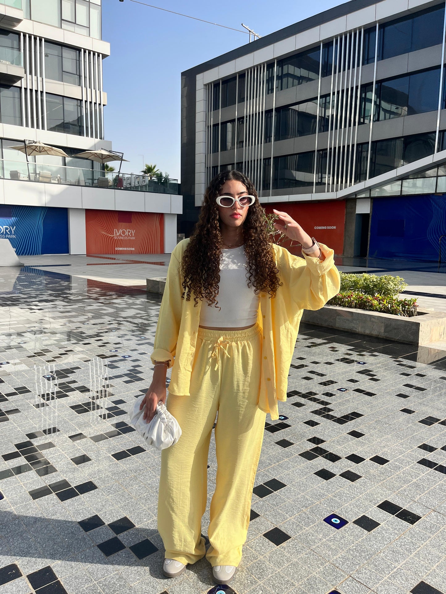 Yellow-Butter Linen Set